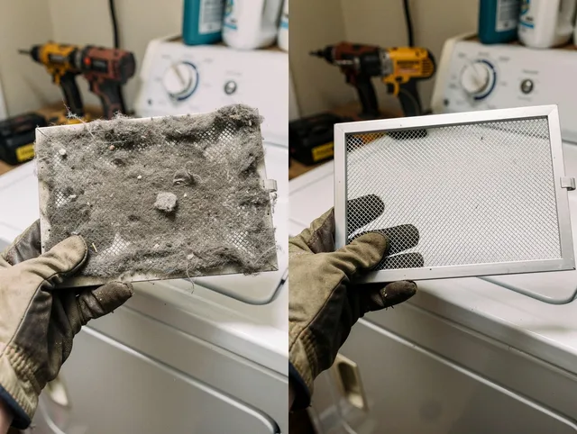 Professional lint trap cleaning by Westmont Dryer Vent Cleaning in Westmont
