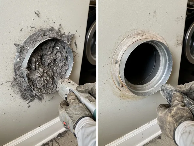 Professional clogged vent cleaning by Westmont Dryer Vent Cleaning in Westmont