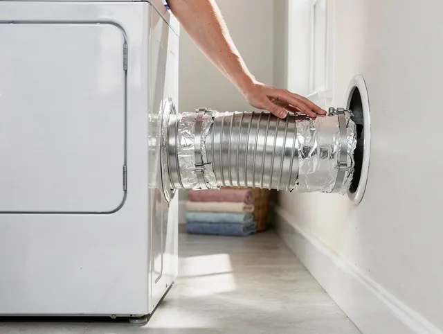 Professional dryer vent hose installation by Westmont Dryer Vent Cleaning in Westmont