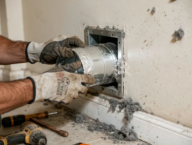 Professional dryer vent repair and installation by Westmont Dryer Vent Cleaning in Westmont